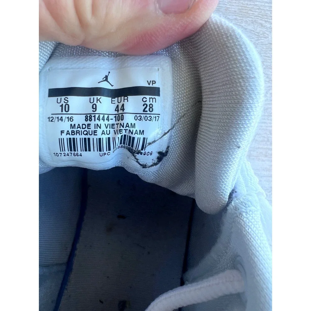 Jordan Ultra‎ Fly 2 White Basketball Shoes Mens Size 10 881444-100 Sneaker